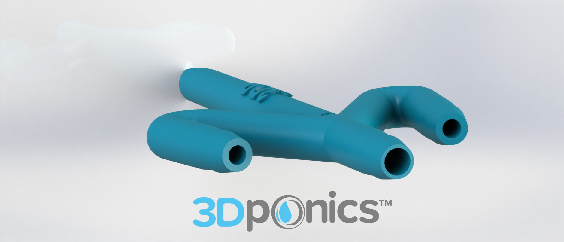 Conduit with Hole - 3Dponics Drip Hydroponics Free 3D print model_2