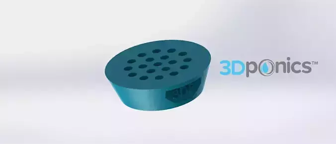 Drain Cap - 3Dponics Drip Hydroponics Free 3D print model