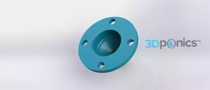 4-Hole Drip Nozzle - 3-8 Inch 3Dponics Drip Hydroponics Free 3D print model