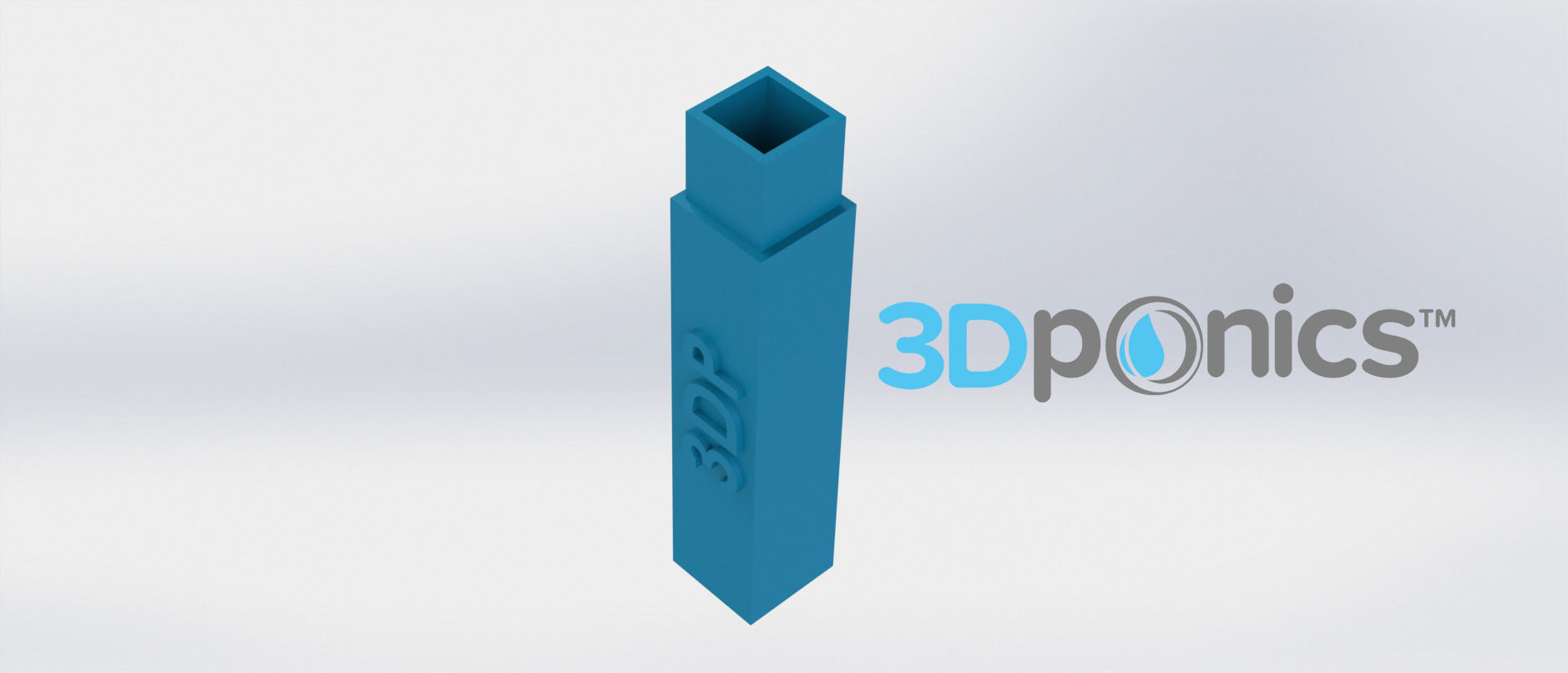 Square Support Rod - 3Dponics Drip Hydroponics Free 3D print model_2