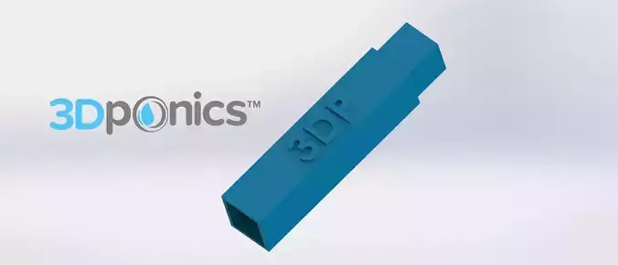 Square Support Rod - 3Dponics Drip Hydroponics Free 3D print model