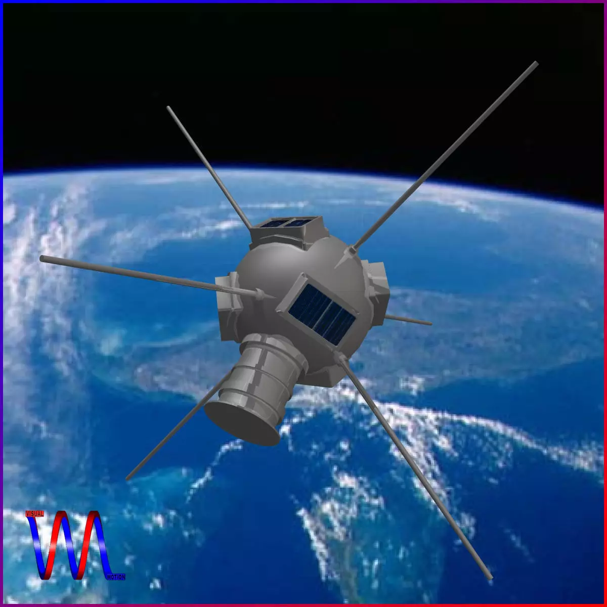 Vanguard I Satellite 3D model_0