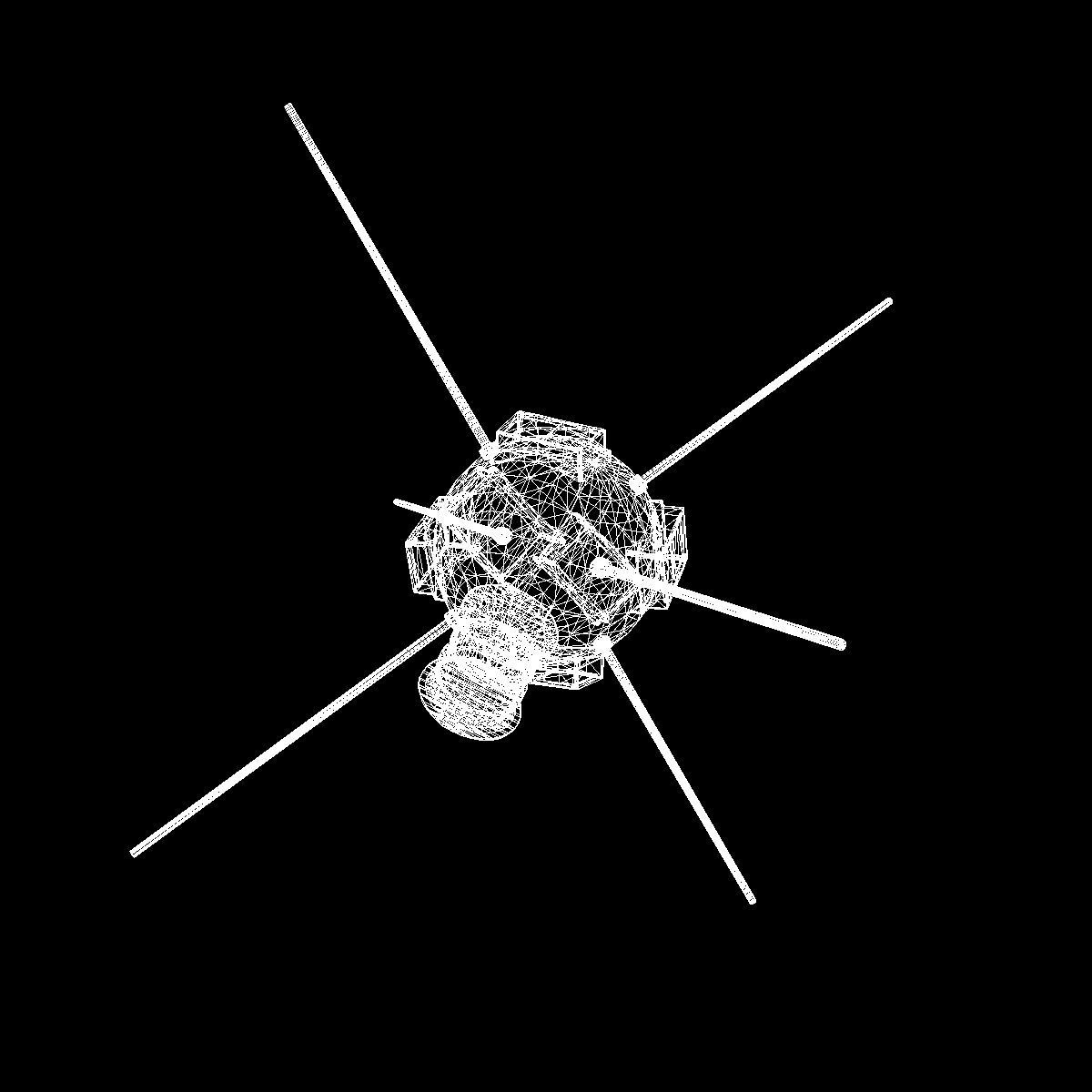 Vanguard I Satellite 3D model_7