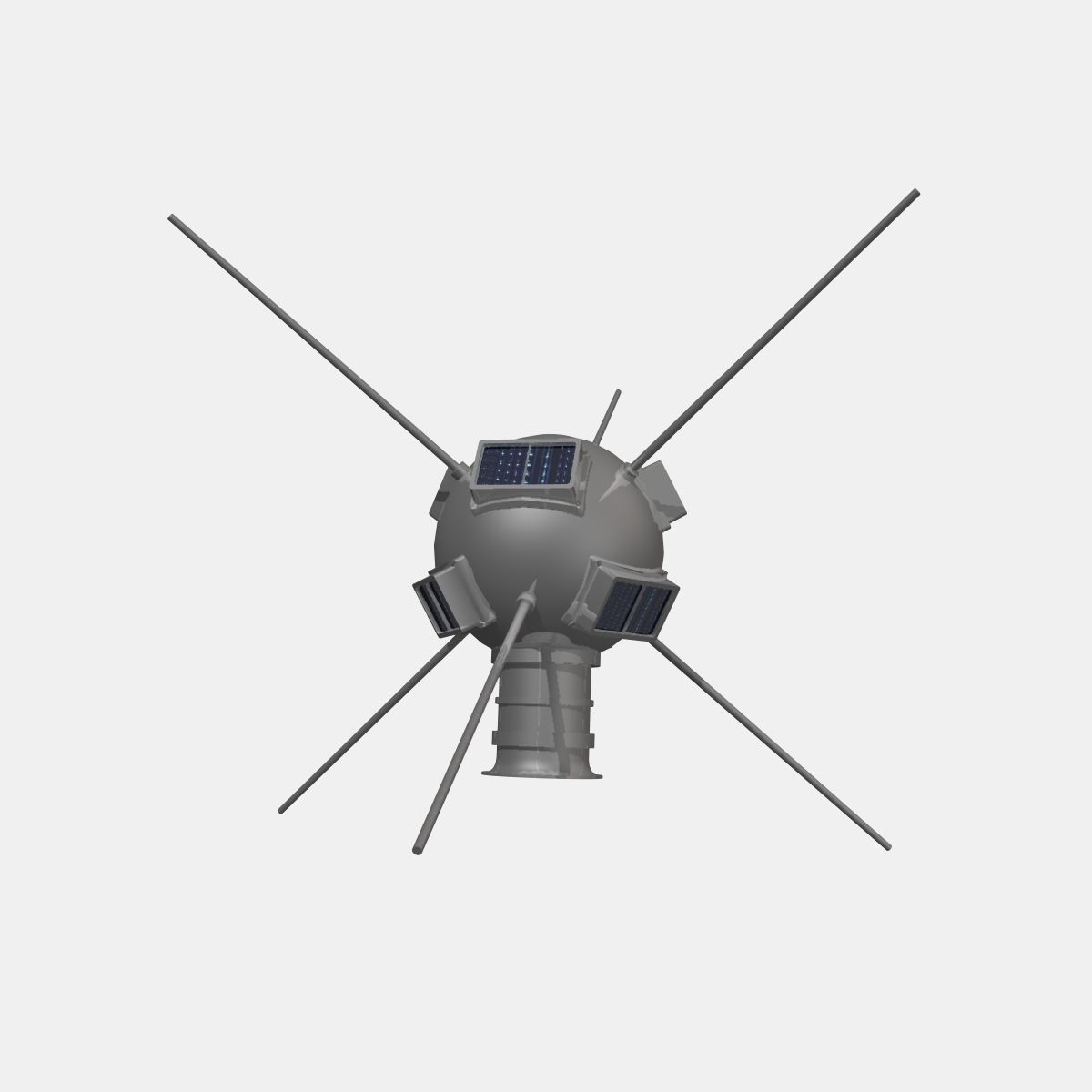 Vanguard I Satellite 3D model_1