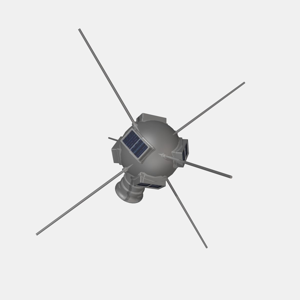 Vanguard I Satellite 3D model_2