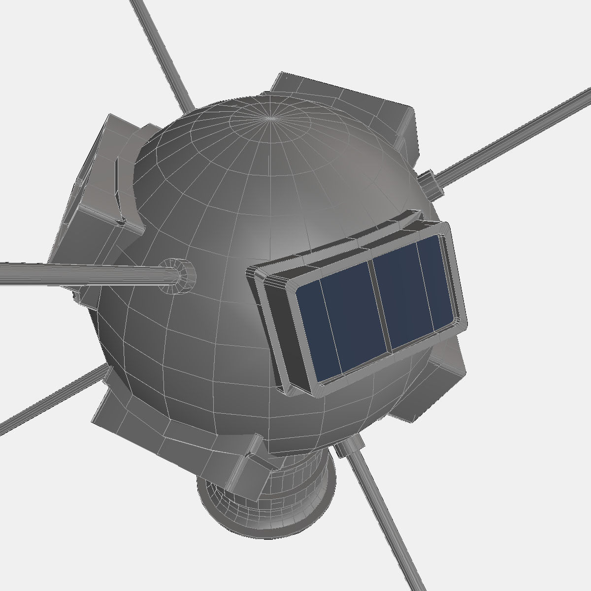 Vanguard I Satellite 3D model_6