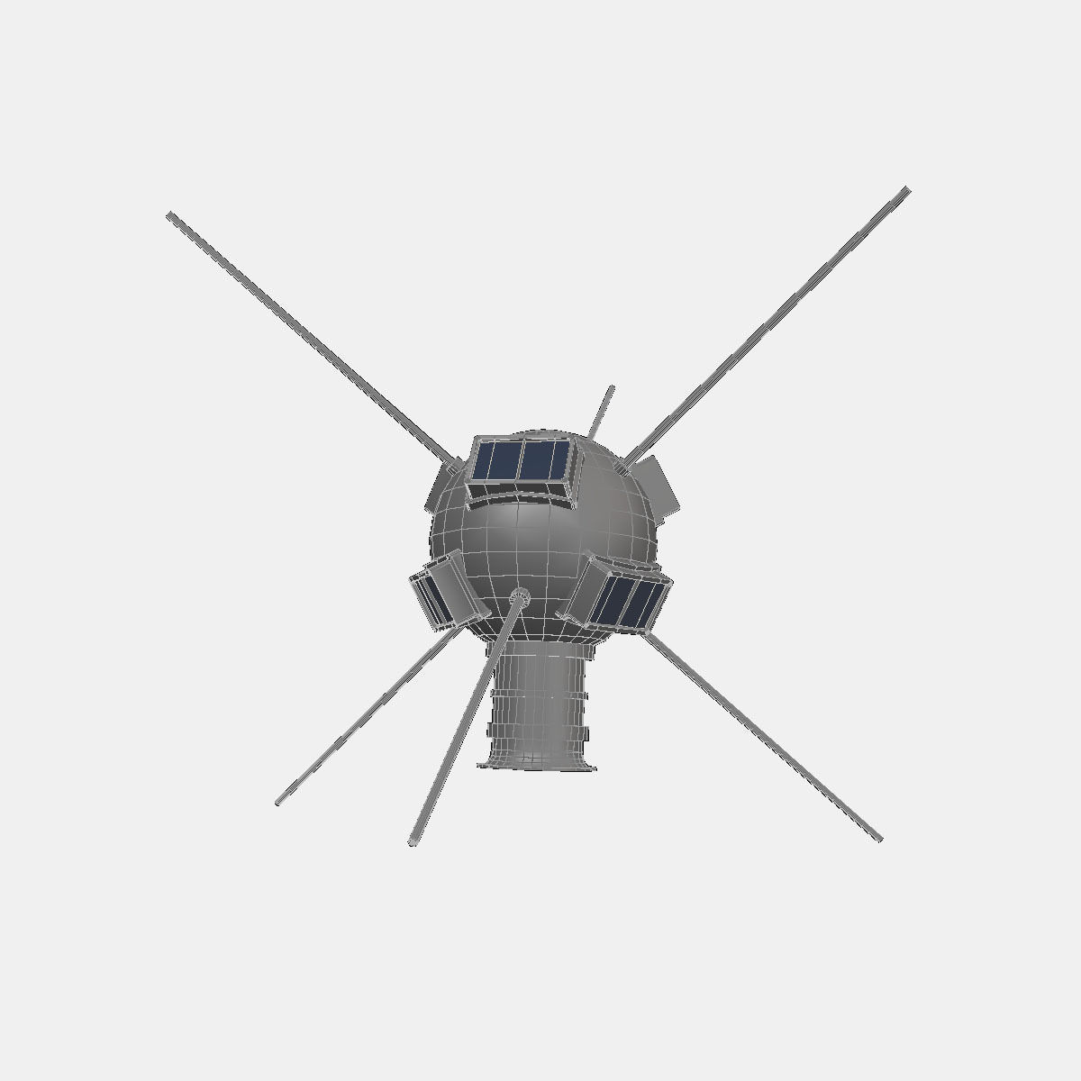 Vanguard I Satellite 3D model_4