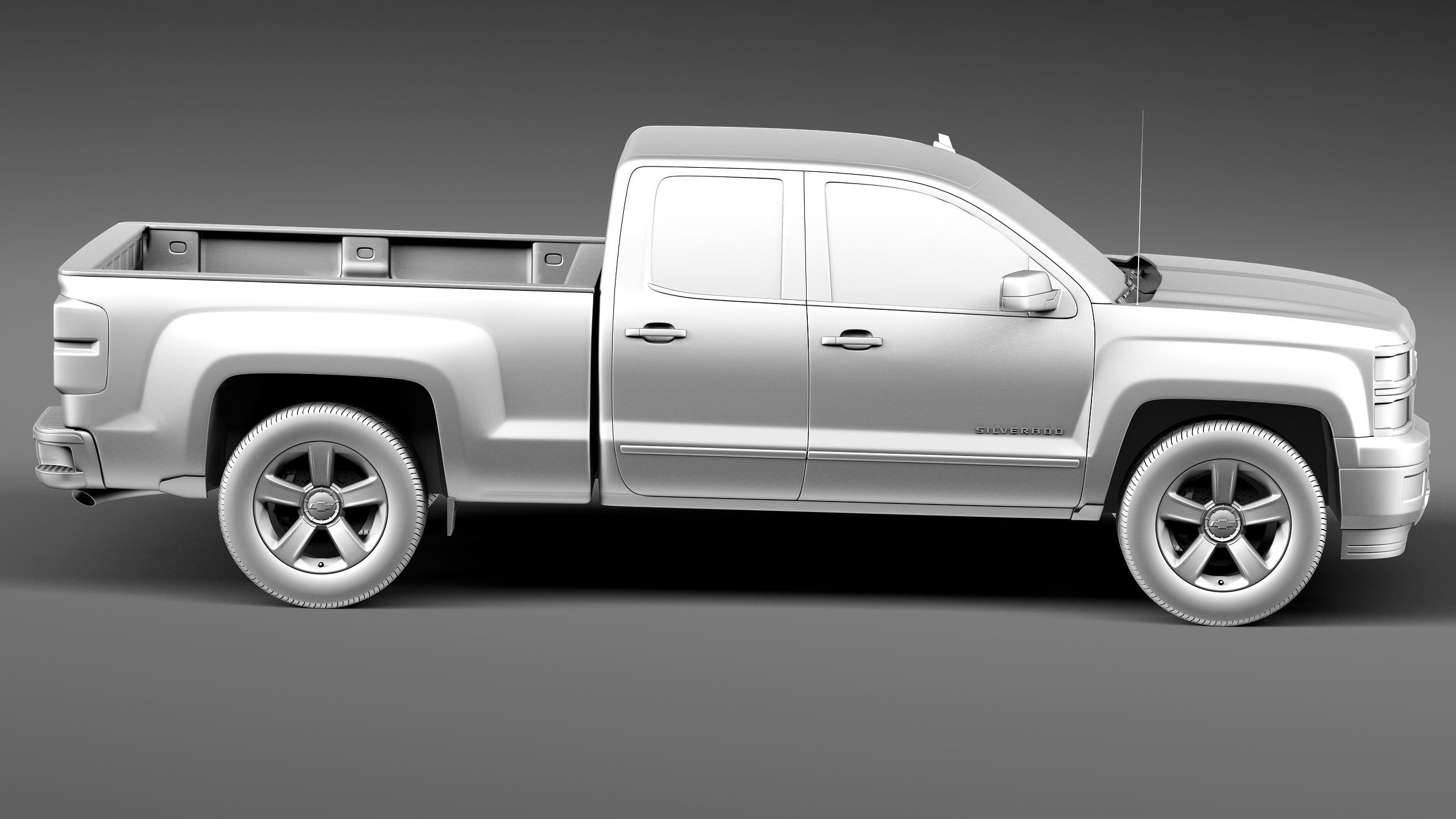 Chevrolet Silverado 1500 crew cab 2013 3D model_14