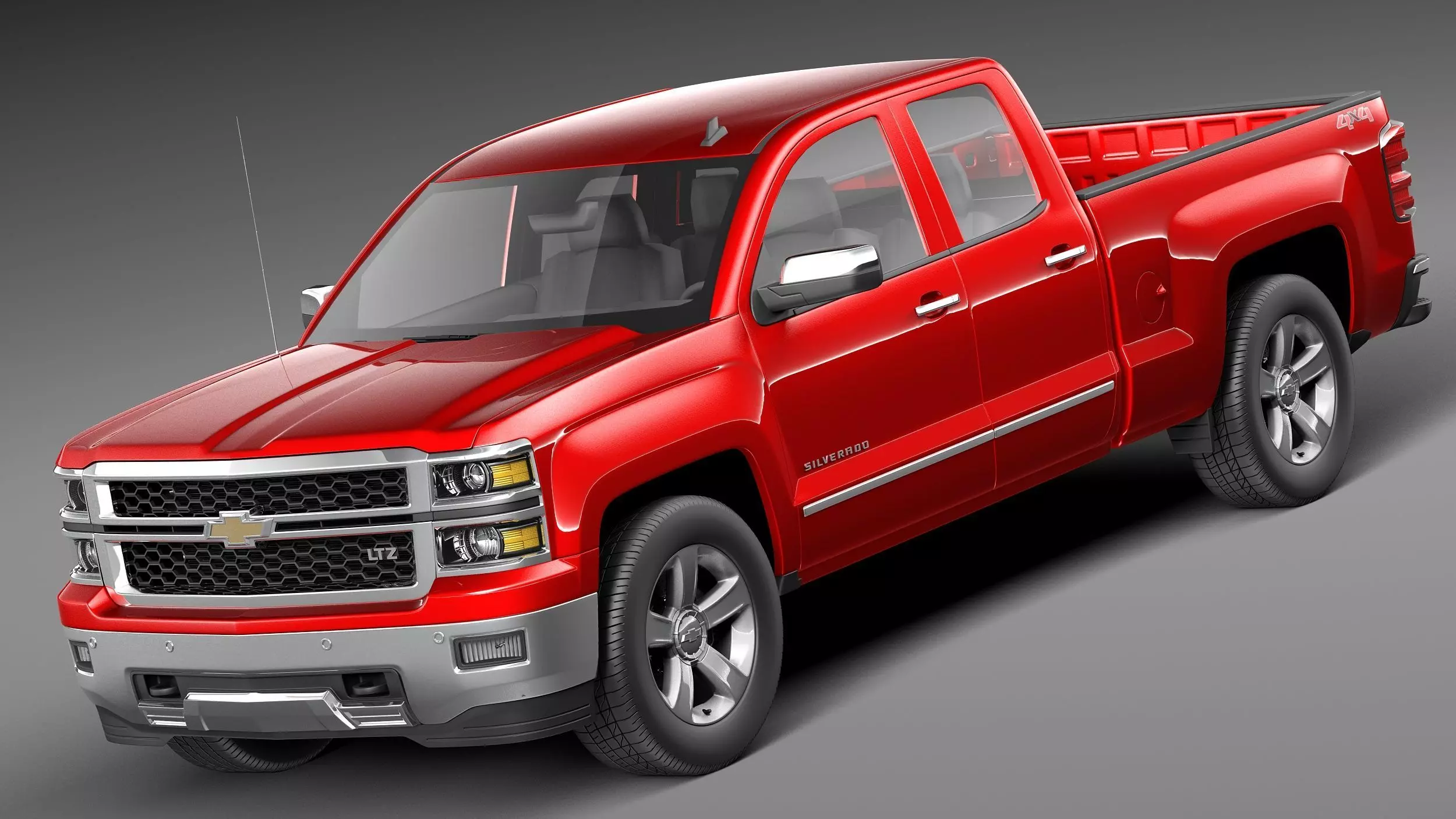 Chevrolet Silverado 1500 crew cab 2013 3D model_0