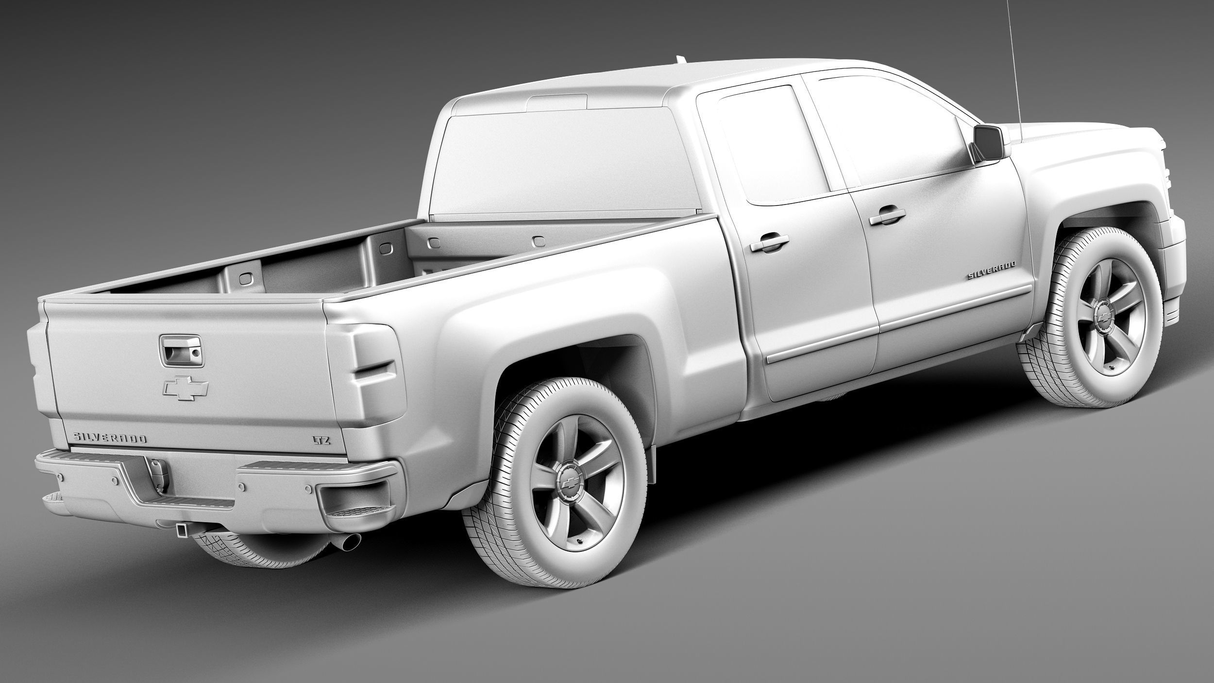 Chevrolet Silverado 1500 crew cab 2013 3D model_12