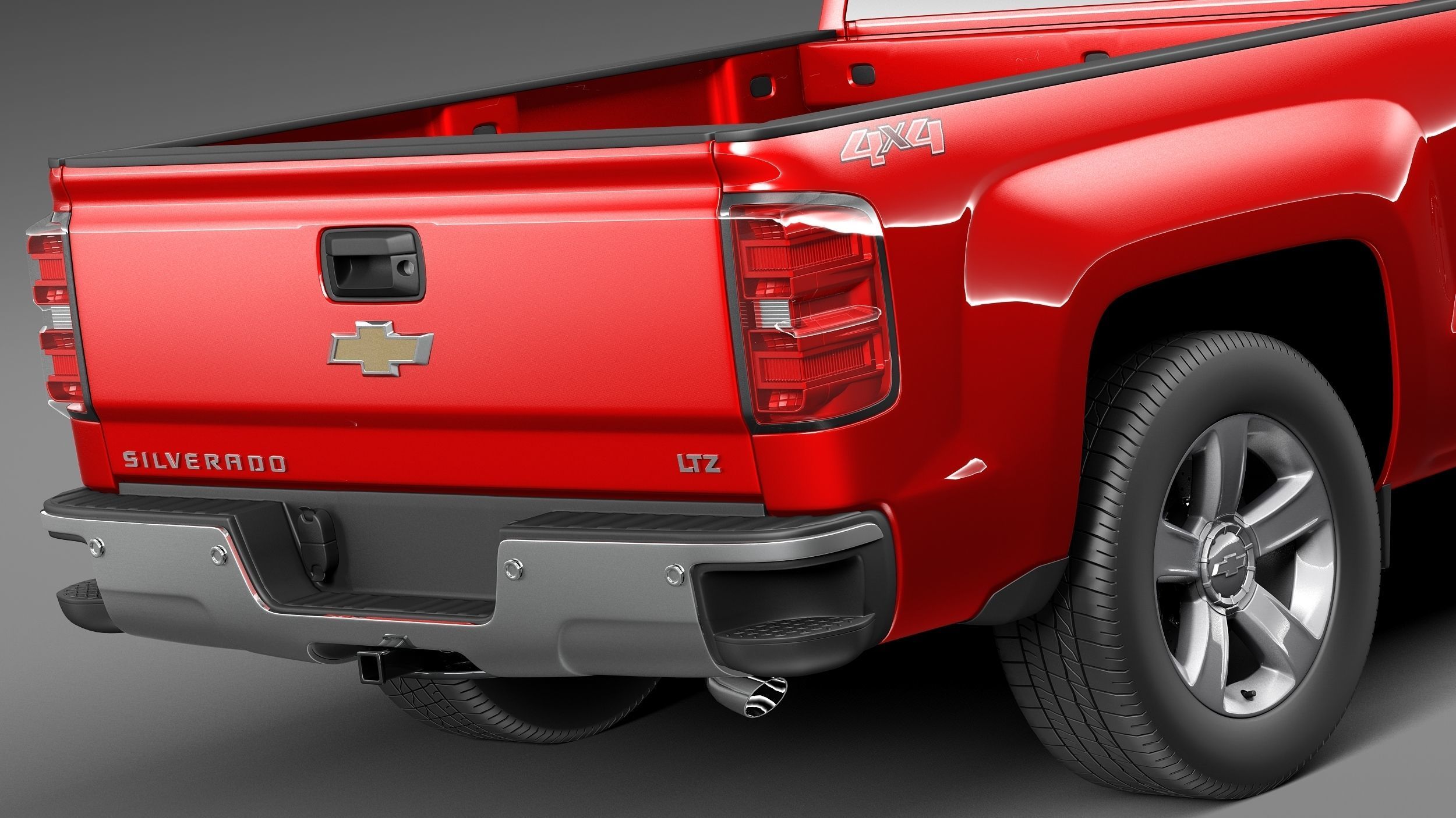 Chevrolet Silverado 1500 crew cab 2013 3D model_3