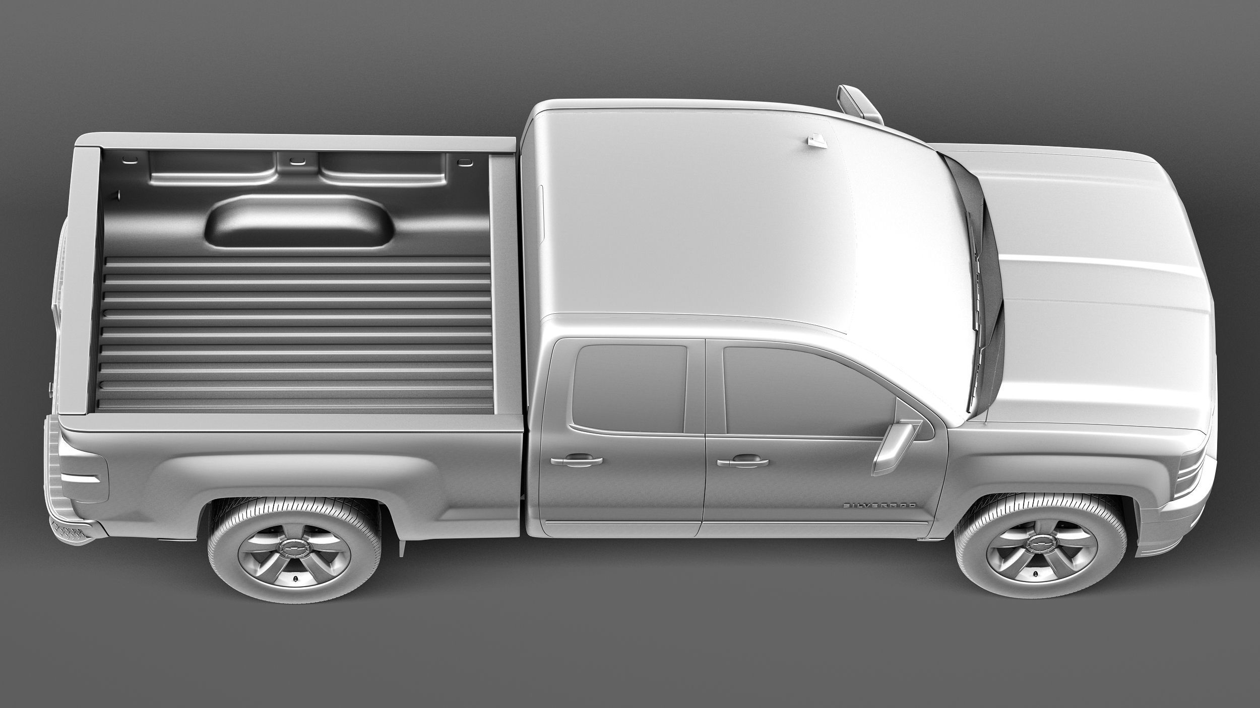 Chevrolet Silverado 1500 crew cab 2013 3D model_15