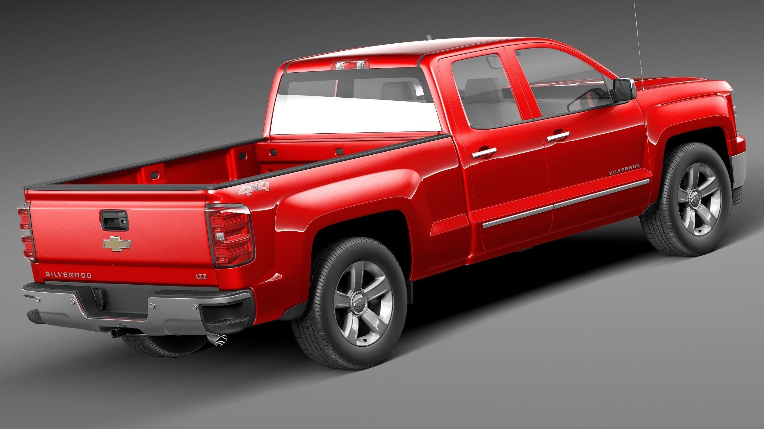 Chevrolet Silverado 1500 crew cab 2013 3D model_4