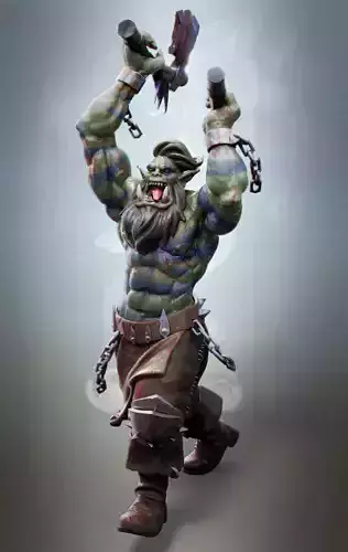 Ork berserk  3D print model