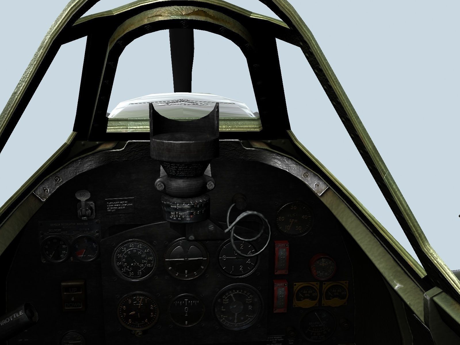 Supermarine Spitfire VB Low-poly 3D model_2