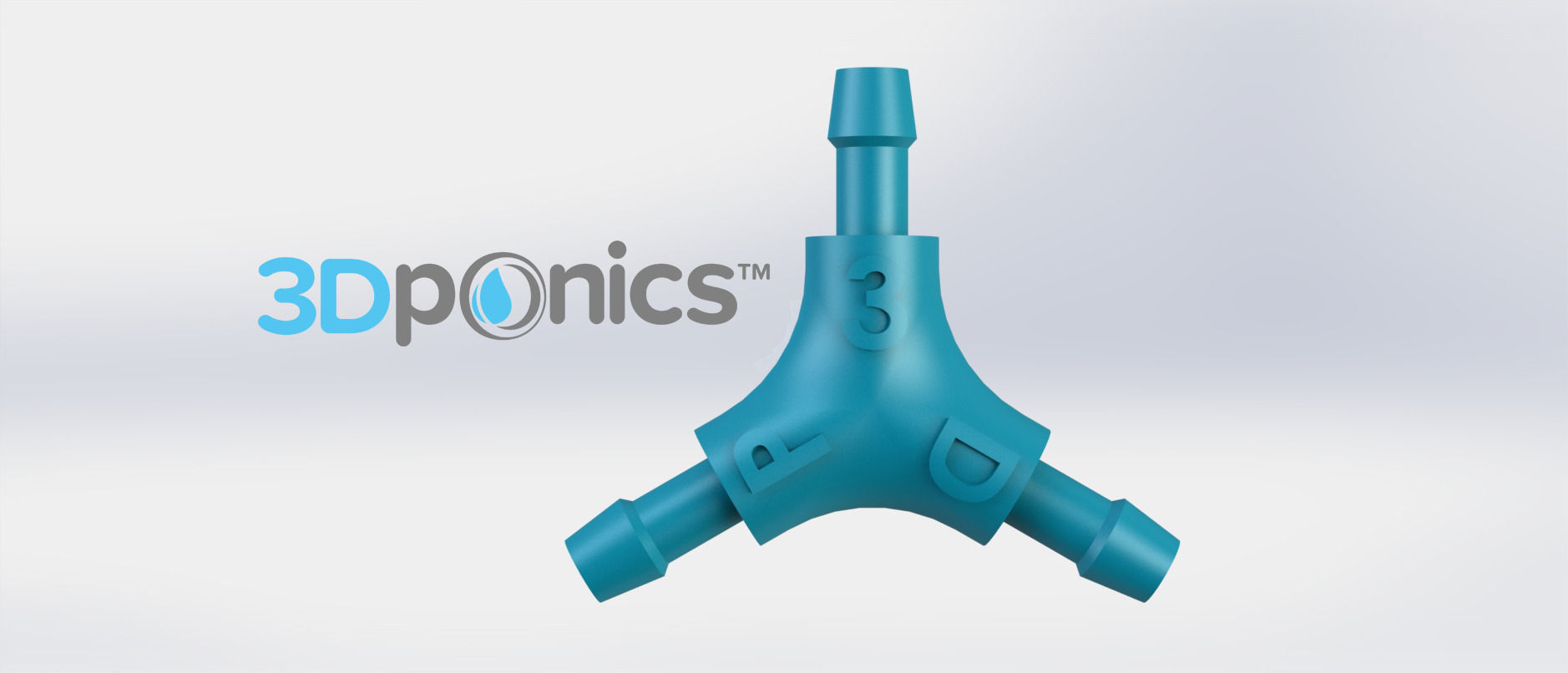 Y-Splitter - 3Dponics Open-Source Gardening Free 3D print model_1