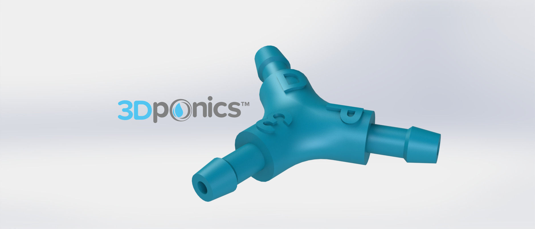 Y-Splitter - 3Dponics Open-Source Gardening Free 3D print model_2