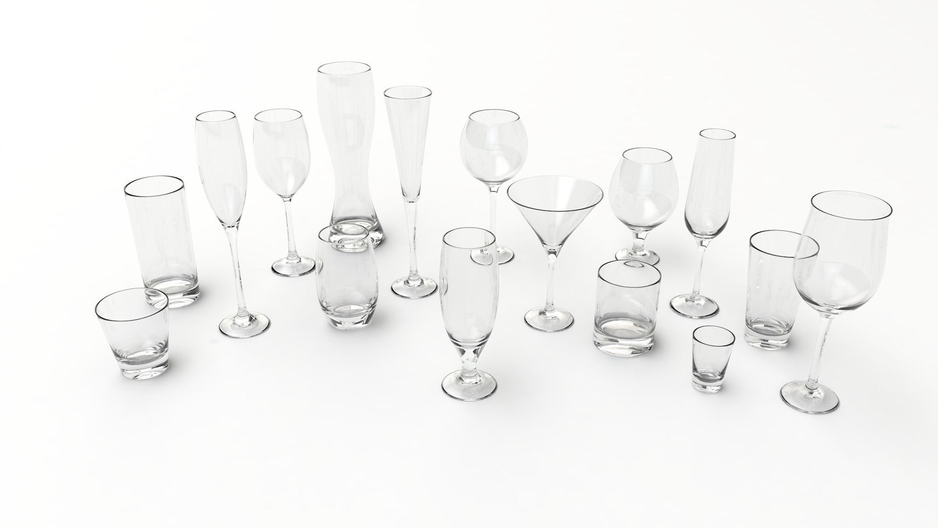 Glasses Set of 3D model_0