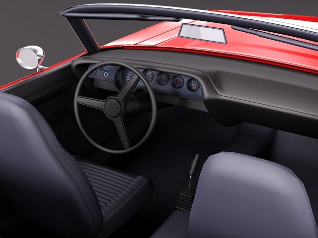 Dodge Challenger 1970 Convertible 3D model_8