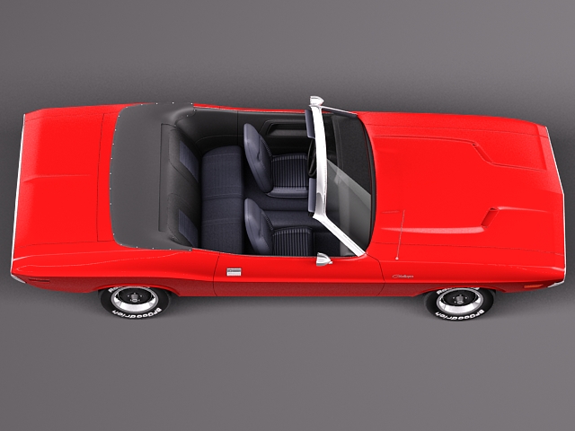 Dodge Challenger 1970 Convertible 3D model_7