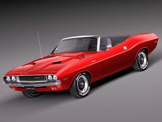 Dodge Challenger 1970 Convertible 3D model_0