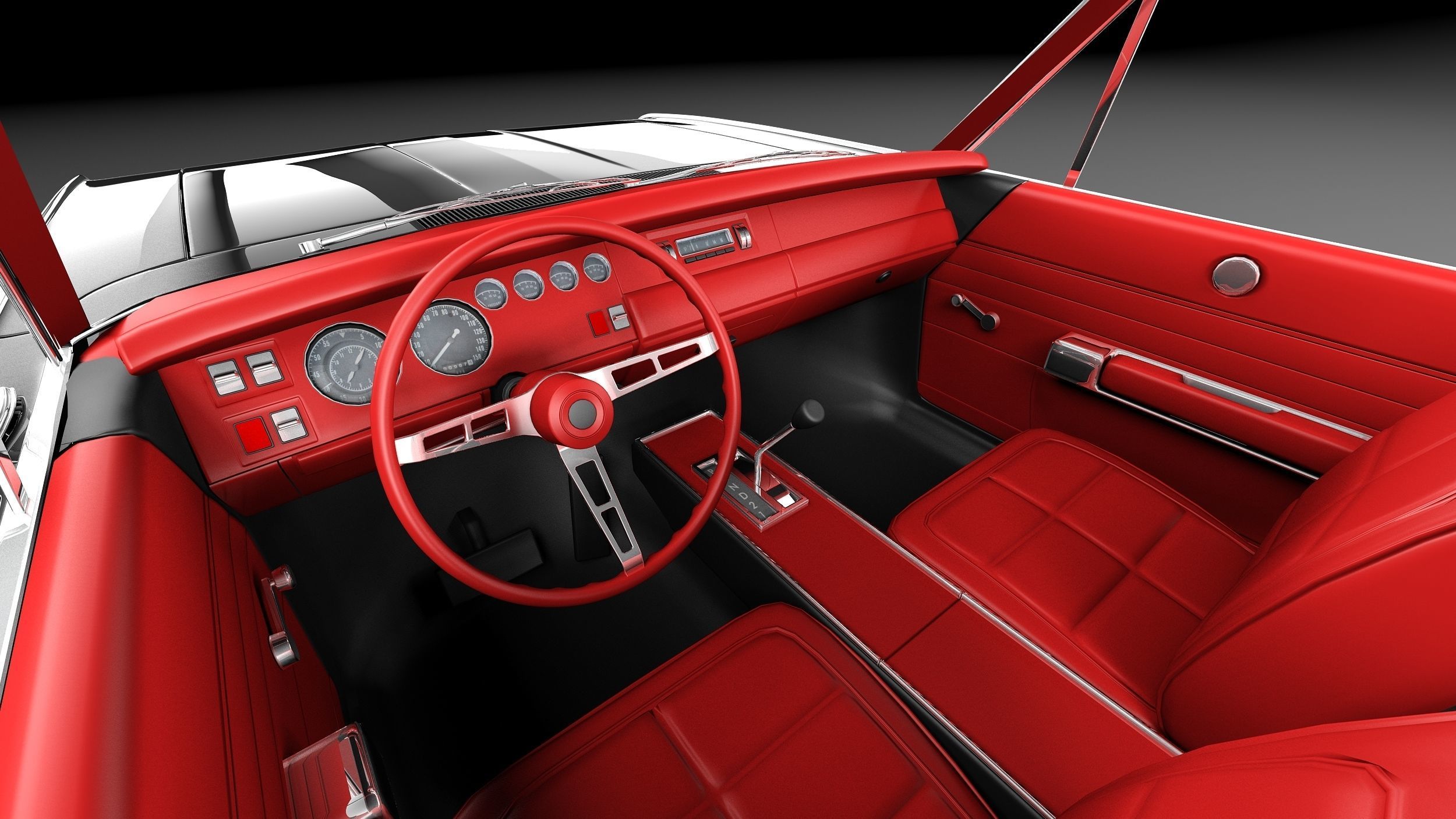 Dodge Charger 1966 3D model_16