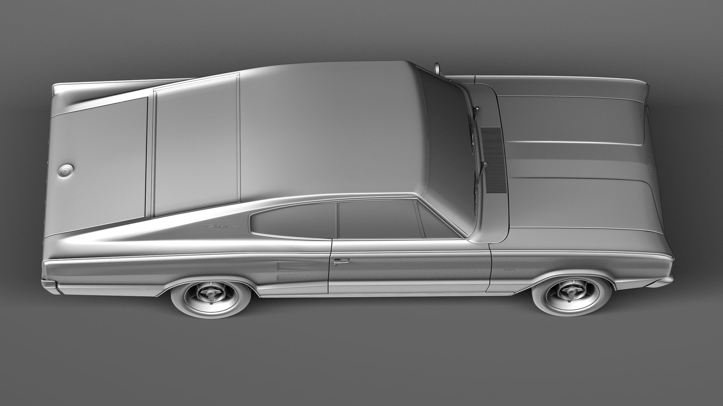 Dodge Charger 1966 3D model_15