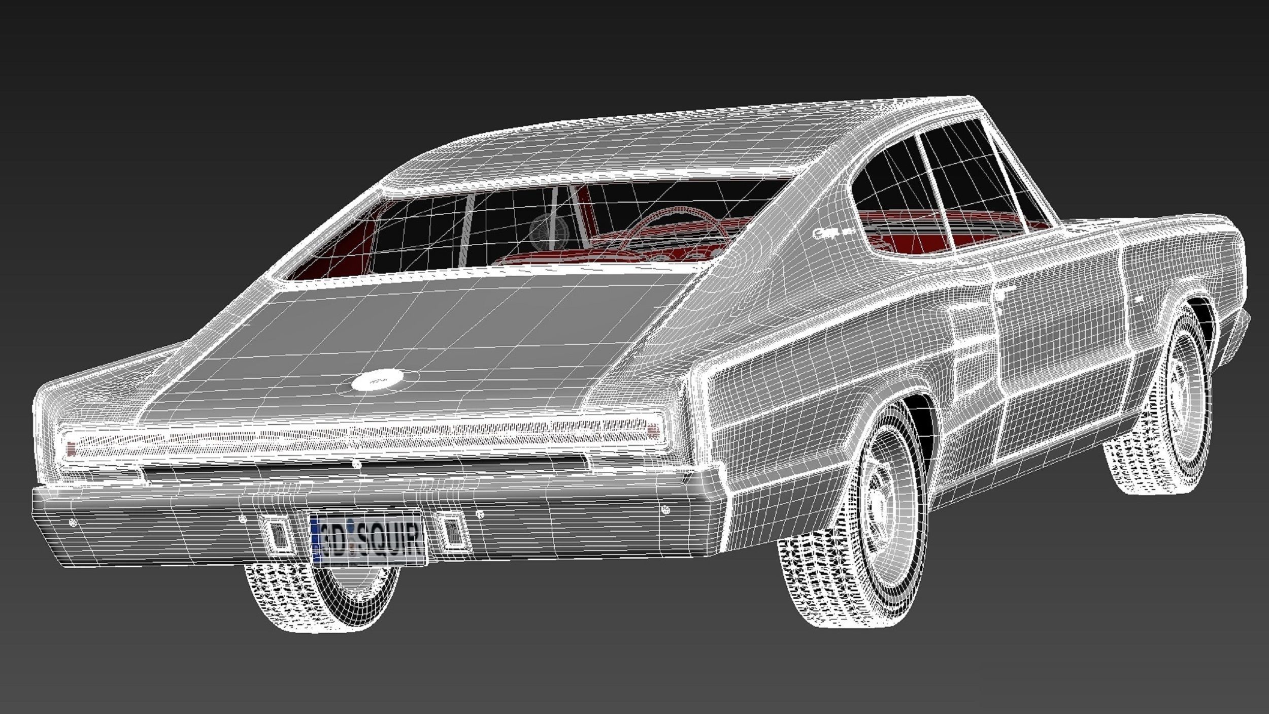 Dodge Charger 1966 3D model_18
