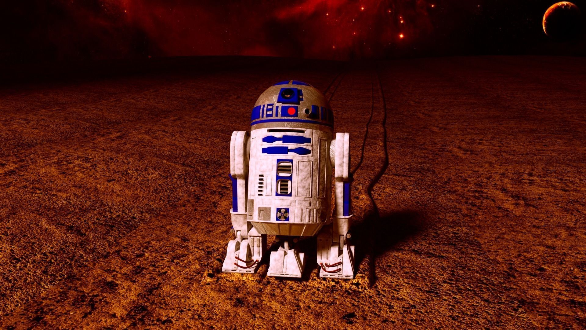 r2d2 robot 3D model_0
