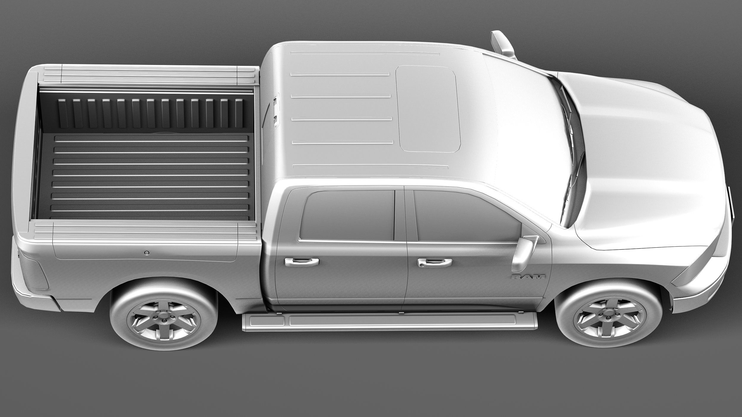 Dodge Ram HFE crew cab 3D model_15