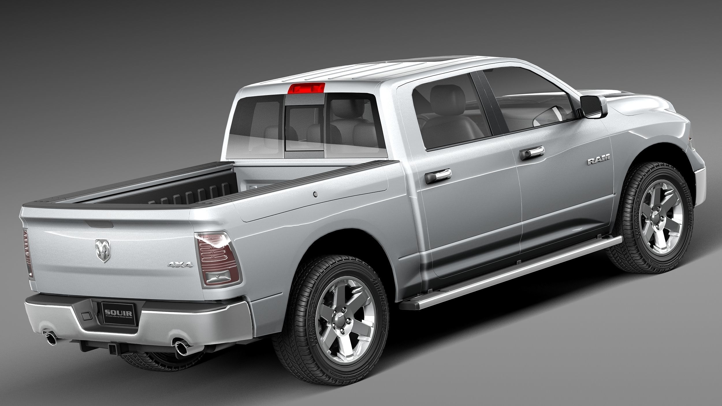 Dodge Ram HFE crew cab 3D model_4