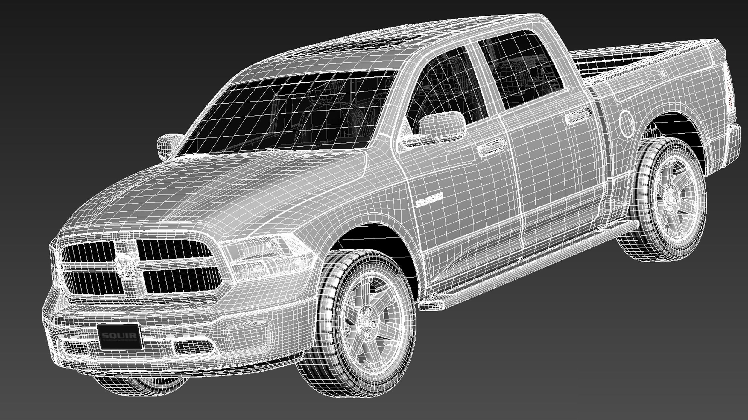 Dodge Ram HFE crew cab 3D model_17