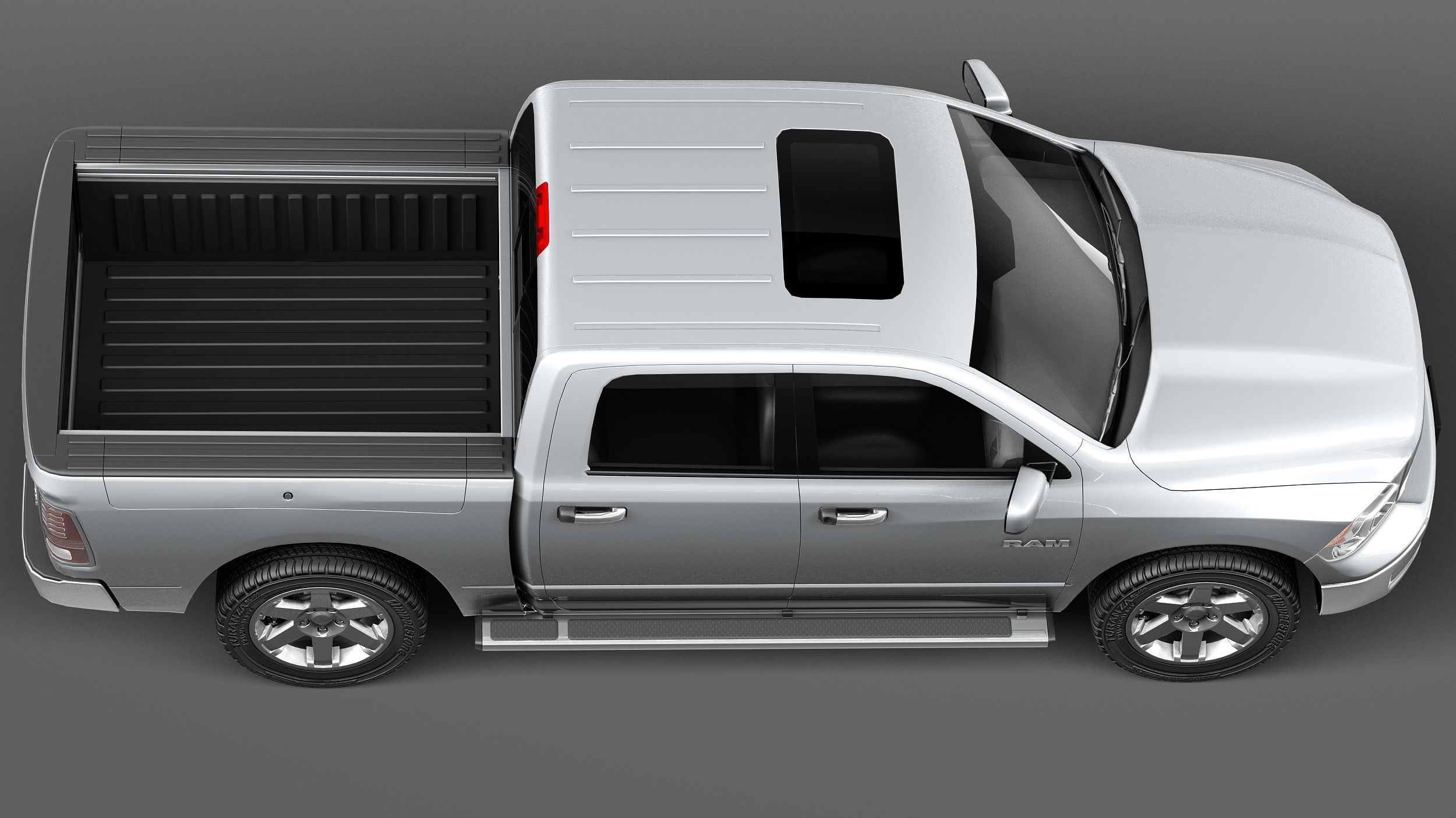 Dodge Ram HFE crew cab 3D model_7