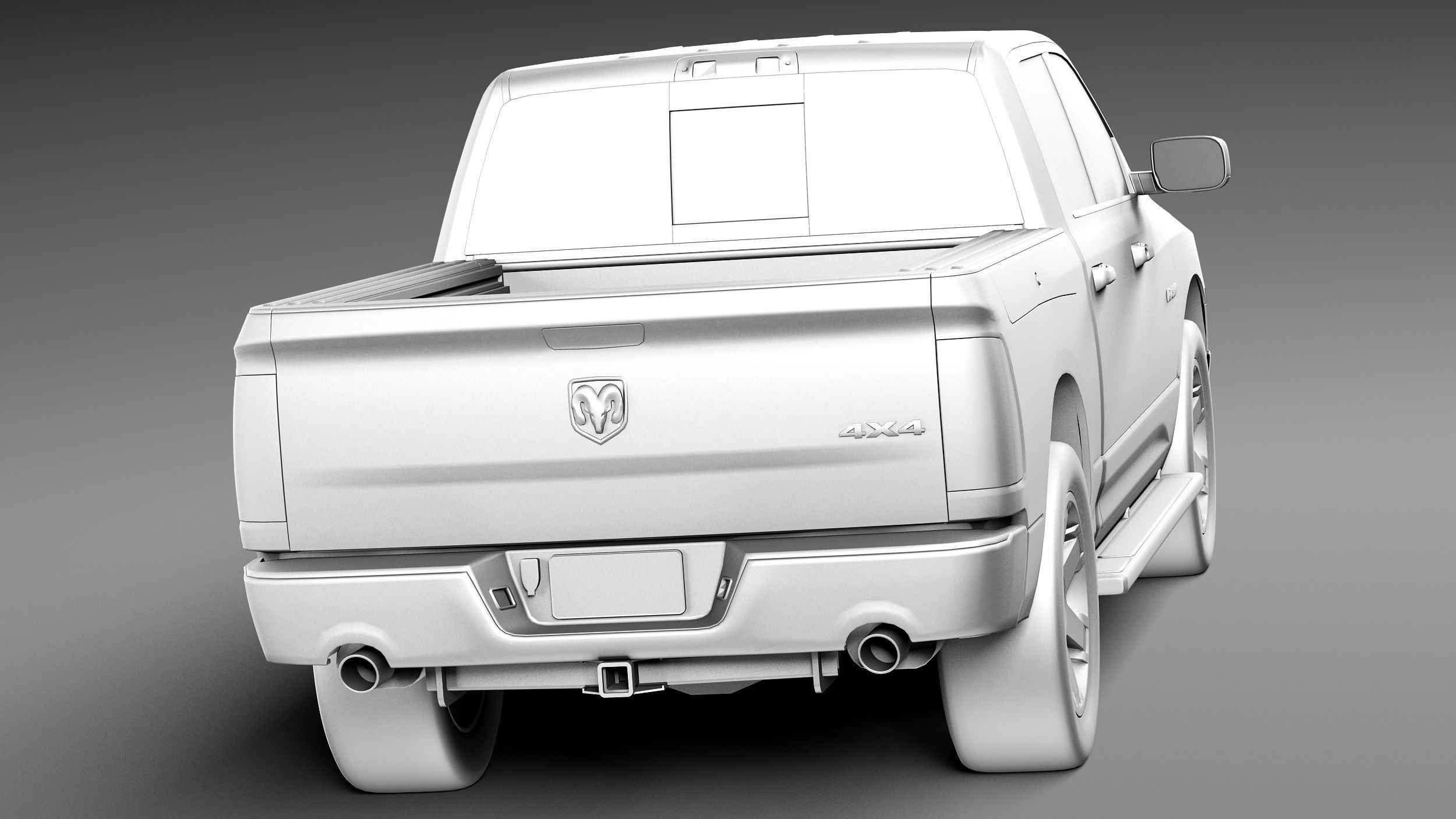 Dodge Ram HFE crew cab 3D model_13