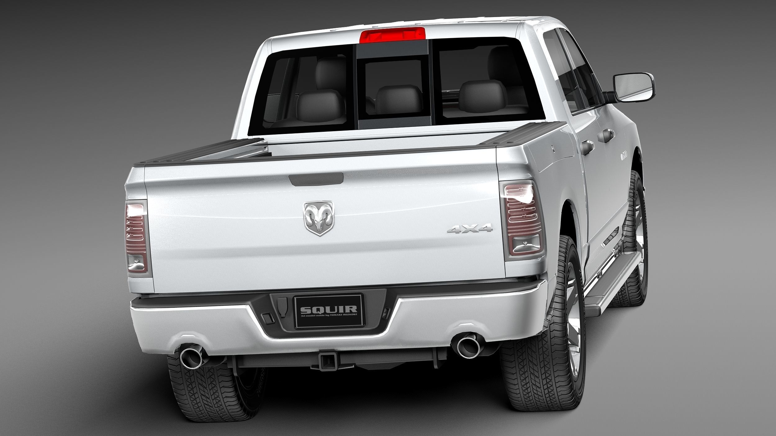 Dodge Ram HFE crew cab 3D model_5