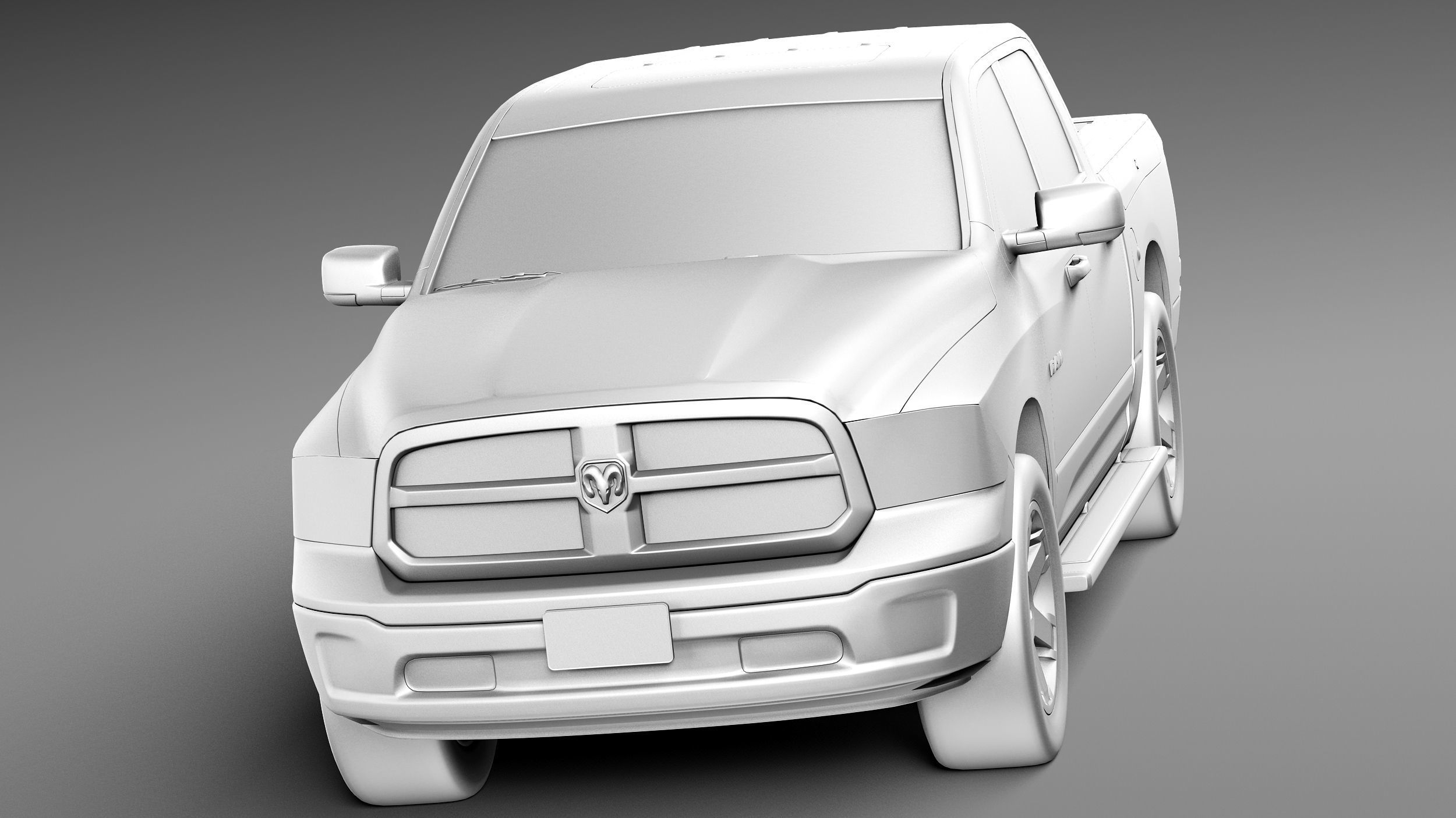 Dodge Ram HFE crew cab 3D model_9