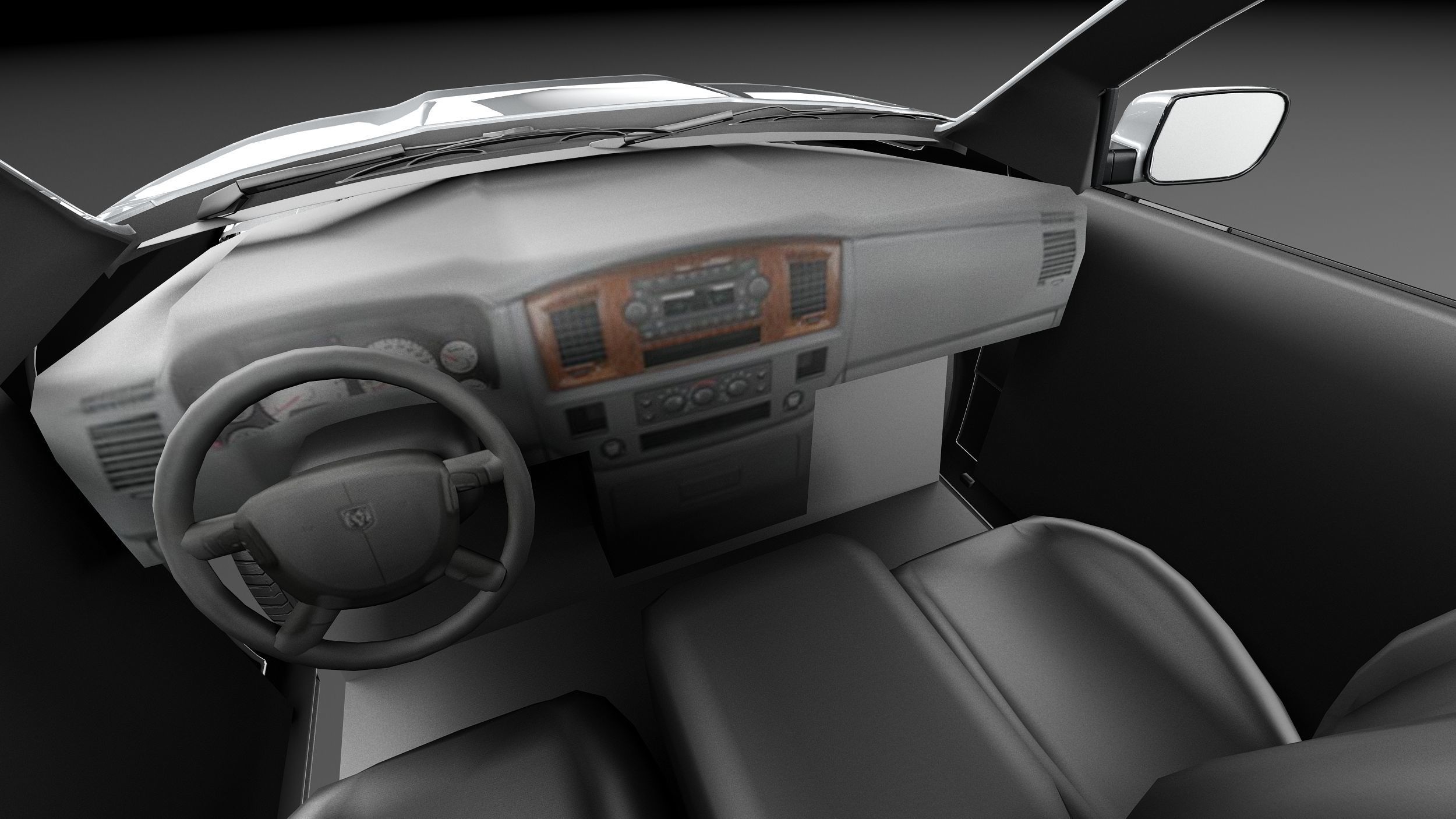 Dodge Ram HFE crew cab 3D model_16