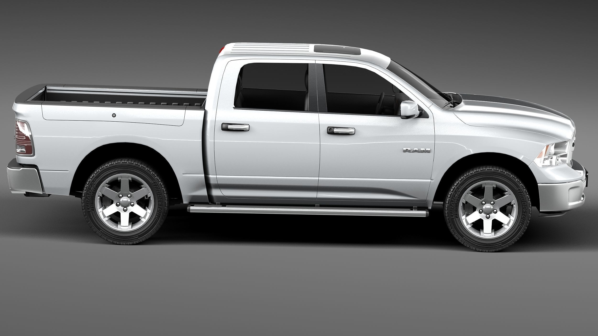Dodge Ram HFE crew cab 3D model_6