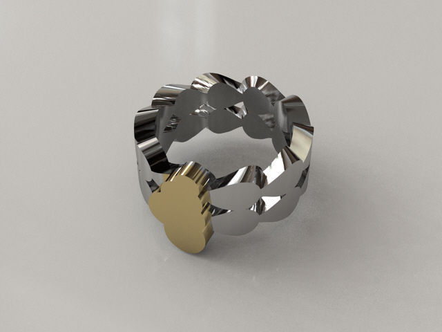 Little Drops of Heaven Jewelry Set 3D print model_4