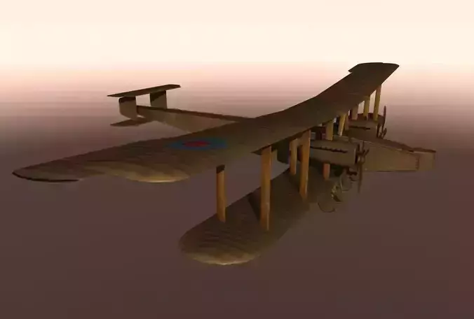 Handley Page HP400 Free low-poly 3D model