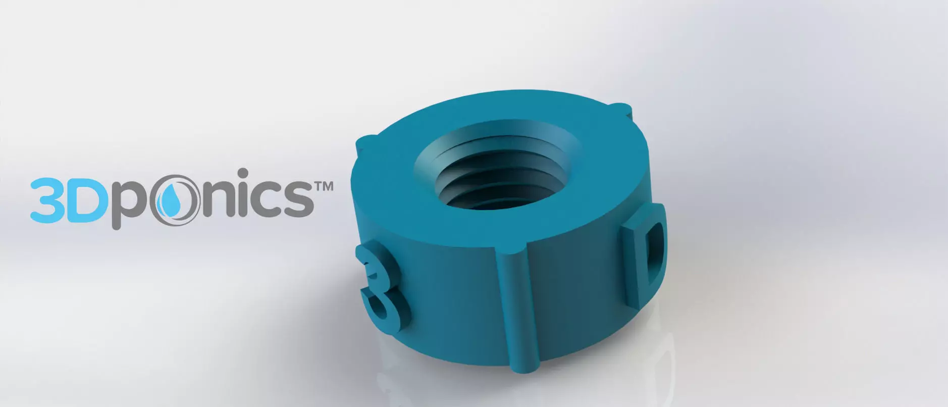 Nut - 3Dponics Non-Circulating Hydroponics Free 3D print model_0