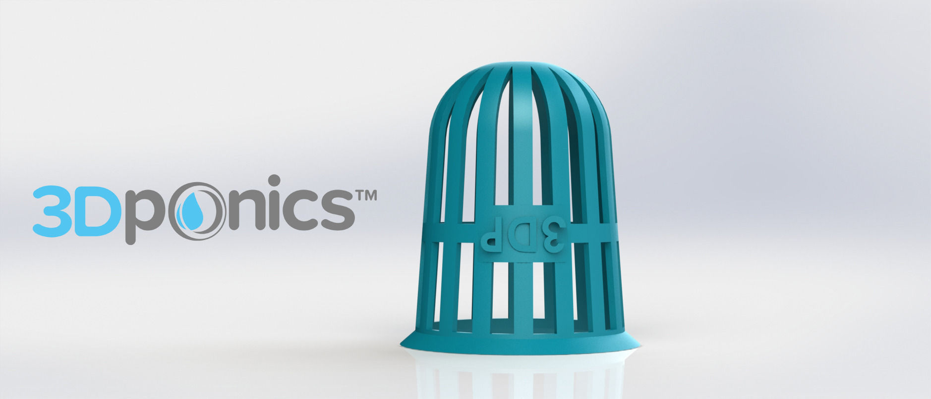 Round Planter - 3Dponics Non-Circulating Hydroponics Free 3D print model_2