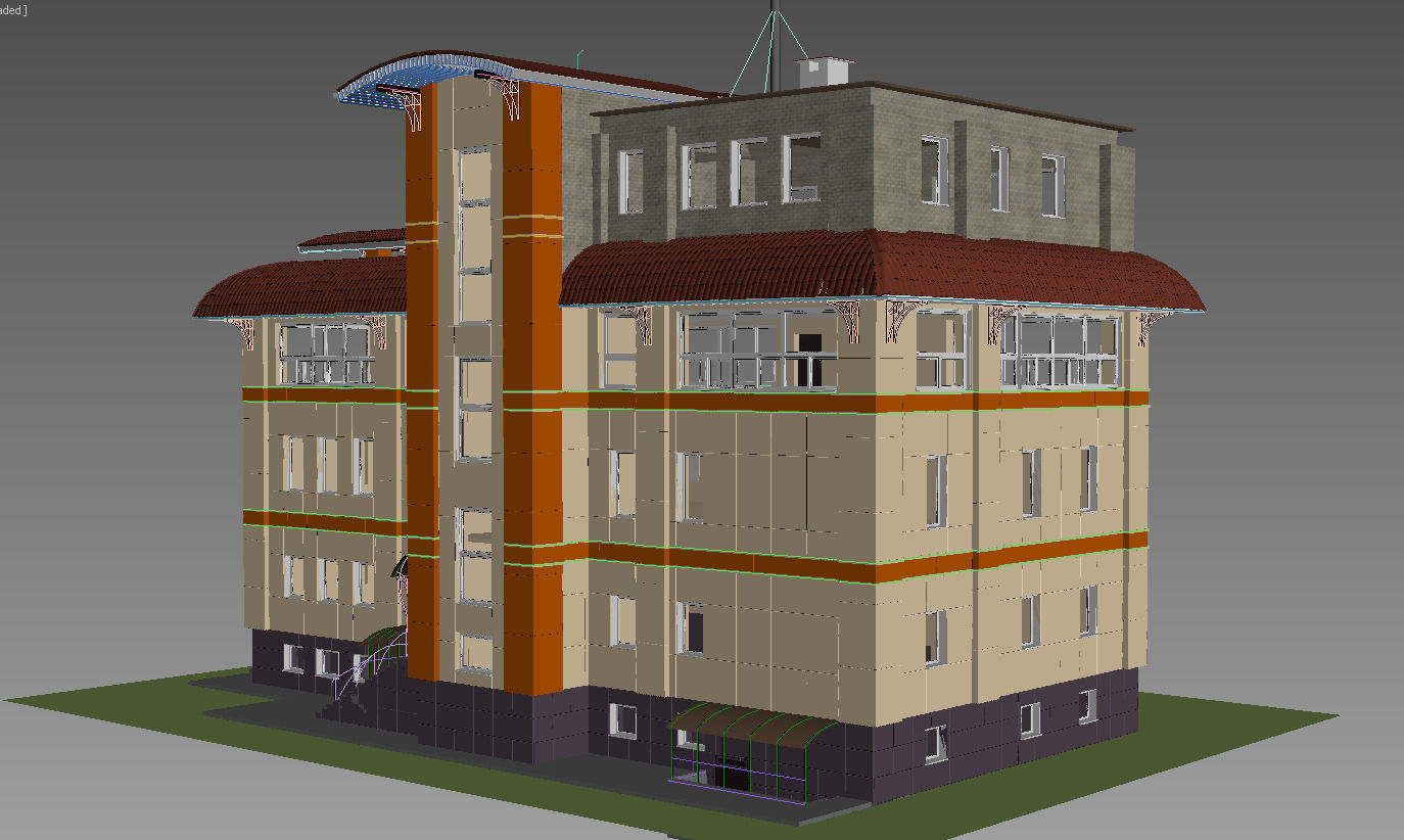 House with Rainscreen cladding 3D model | CGTrader