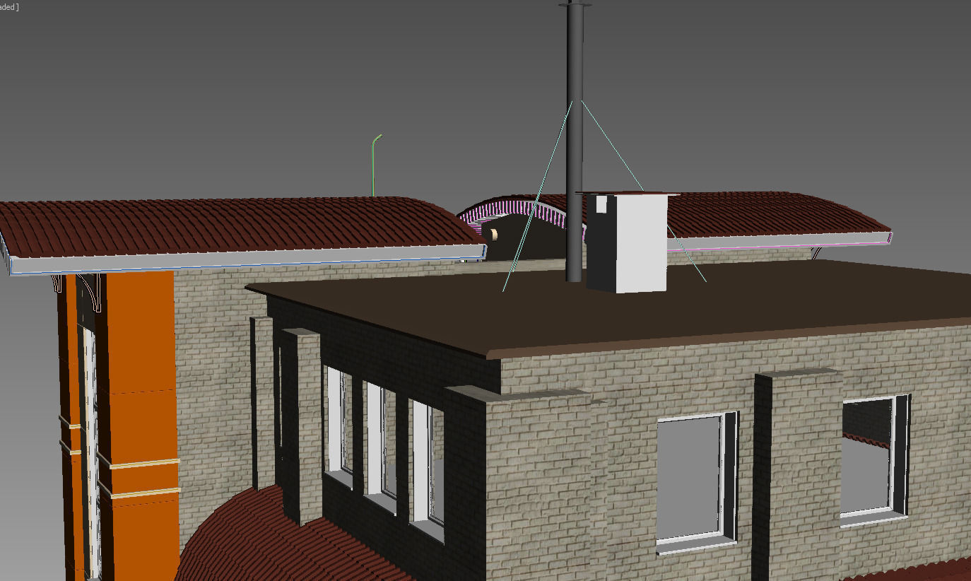 House with Rainscreen cladding 3D model | CGTrader