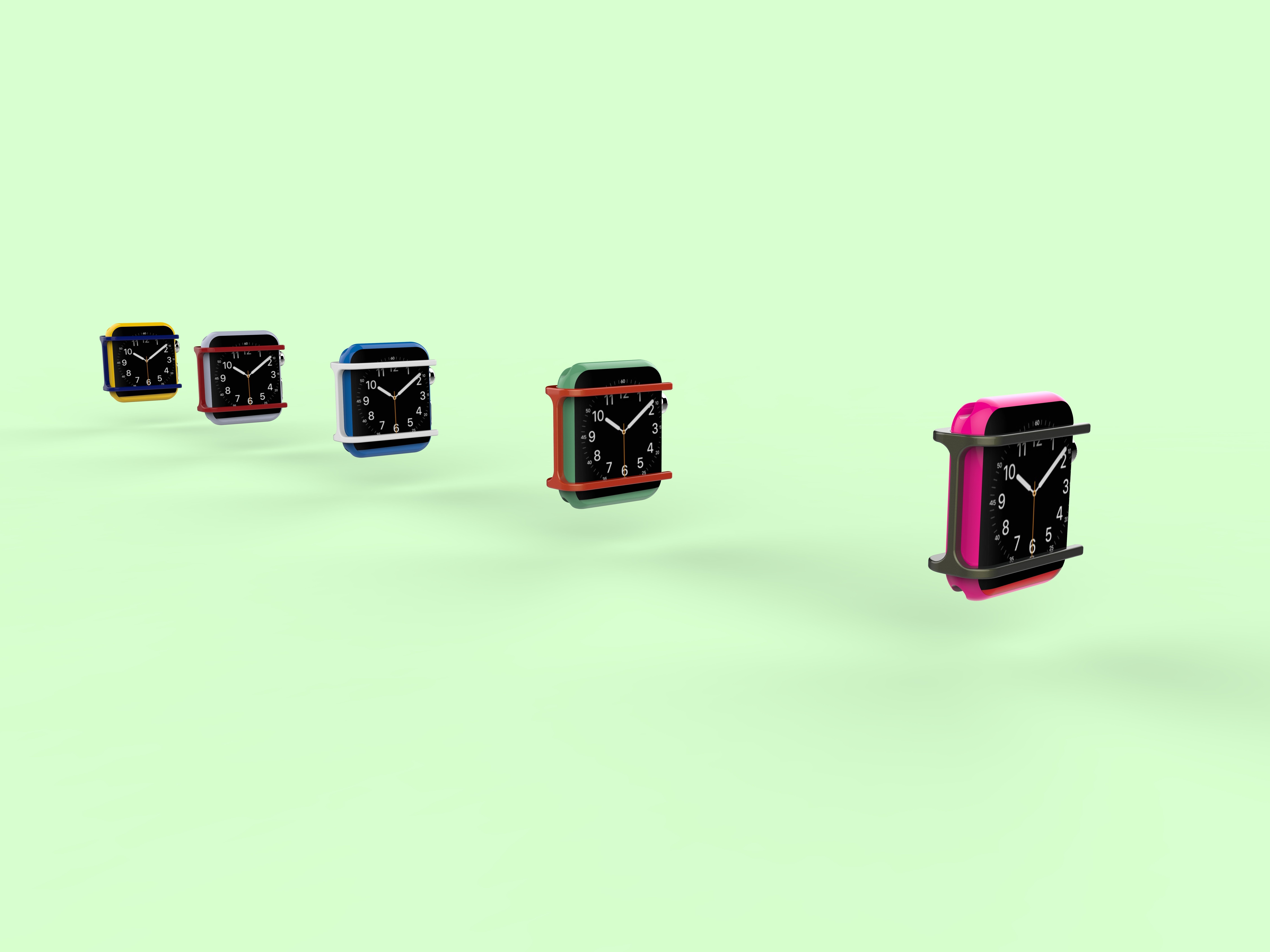 Apple watch screen guard 3D print model_1