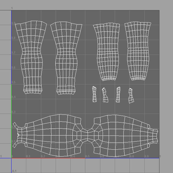 Policeman cartoon rigged 3D model_16