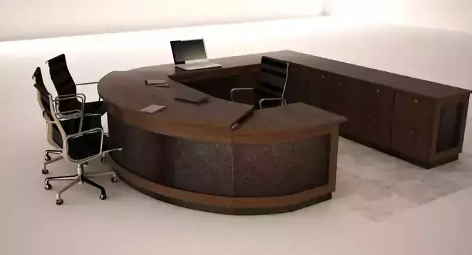 Workstation curved office desk