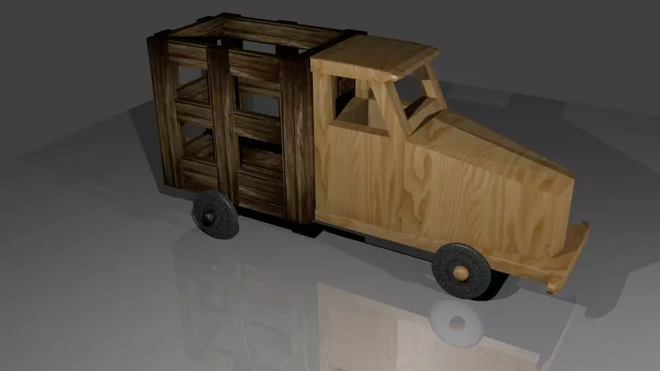 wood van Free 3D print model