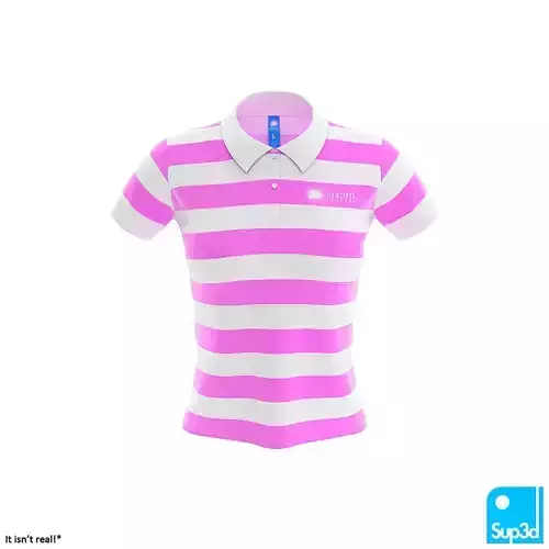 Women Polo Shirt 3D model