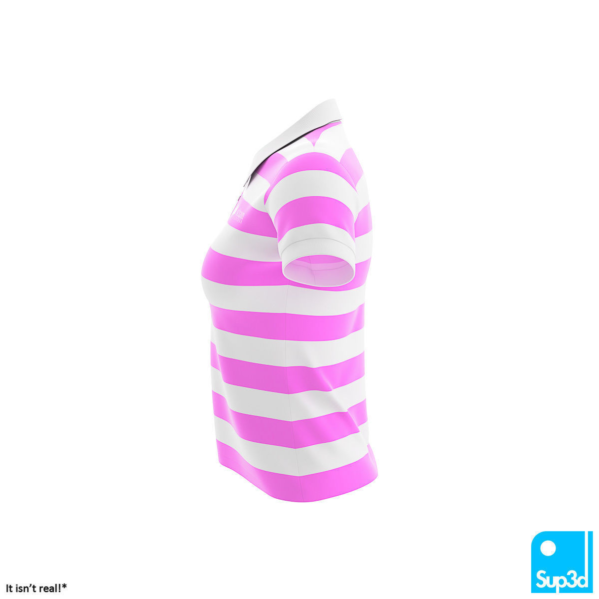 Women Polo Shirt 3D model_2